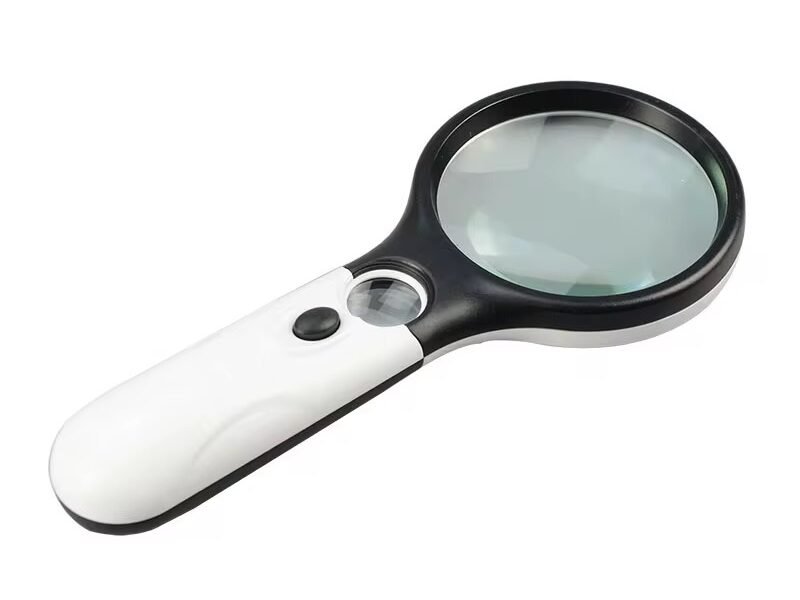 lupa de mano con led 4x y 30x modelo 70108b