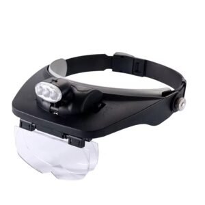 lupa vincha con 4 lentes +luz cod81001e