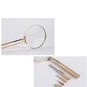 lupa con juego de destornilladores 5x aumento codigo 599910