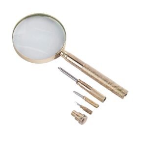 lupa con juego de destornilladores 5x aumento codigo 599910