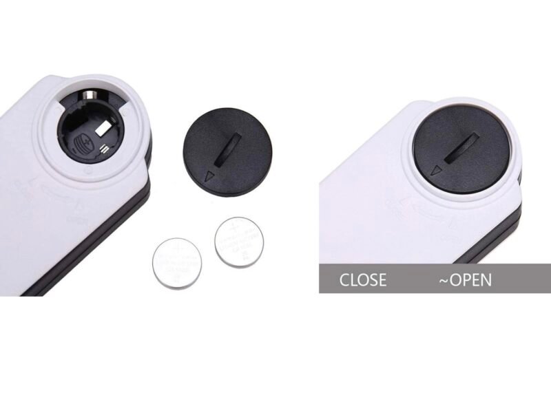 lupa de mano plegable aumento 8x con luz led codigo th518b