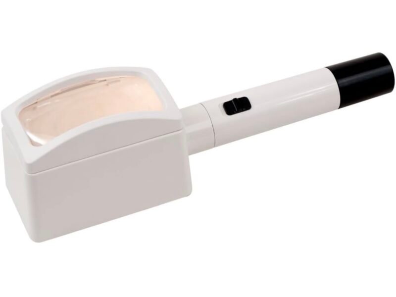 lupa 3x rectangular con cabezal móvil mod20165