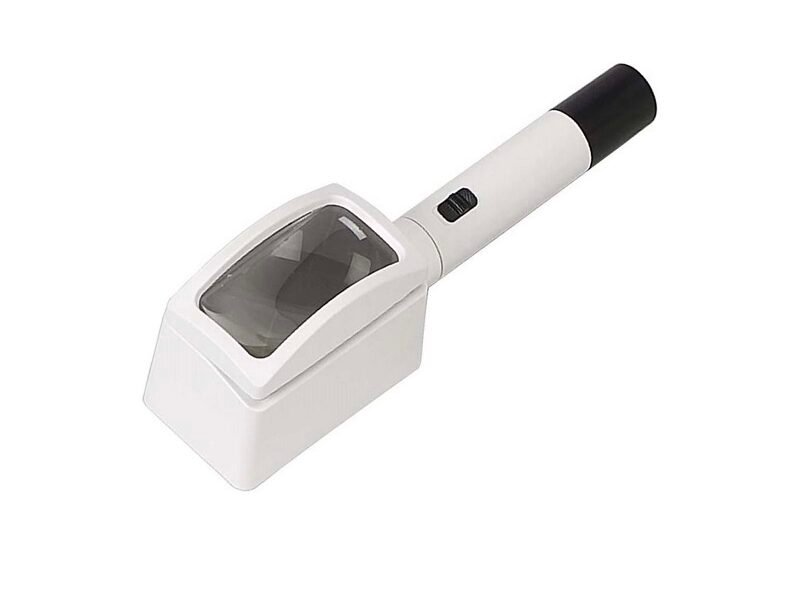 lupa 3x rectangular con cabezal móvil mod20165