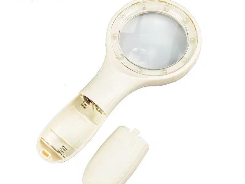 lupa con luz led blanca 2.5x + bifocal 5x mod6905