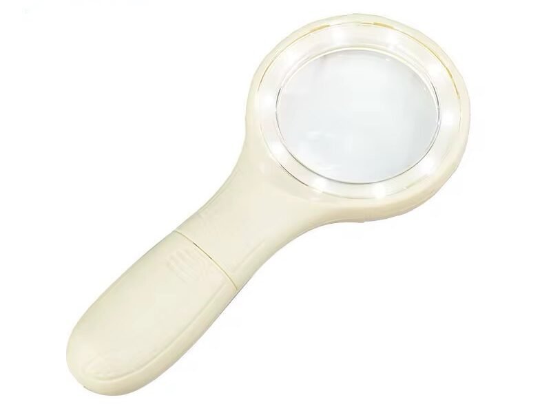 lupa con luz led blanca 2.5x + bifocal 5x mod6905