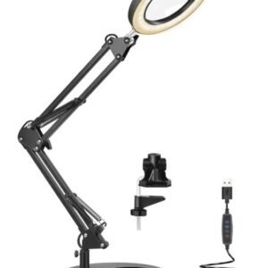 lupa de mesa con led y morsa 5x aumento codn2pcxs lupa de mesa con led y morsa 5x aumento codn2pcxs