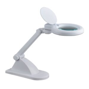 lupa de mesa con luz 3x/8x cod201t