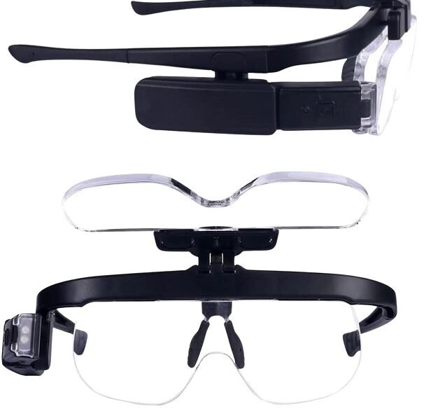 lupa lente con led con 3 aumentos cod11642dc