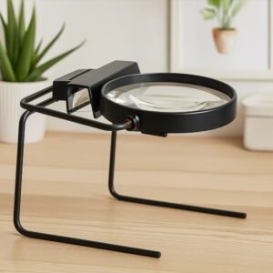 lupa de mesa con 2 aumentos + bifocal 6x + luz cod83024