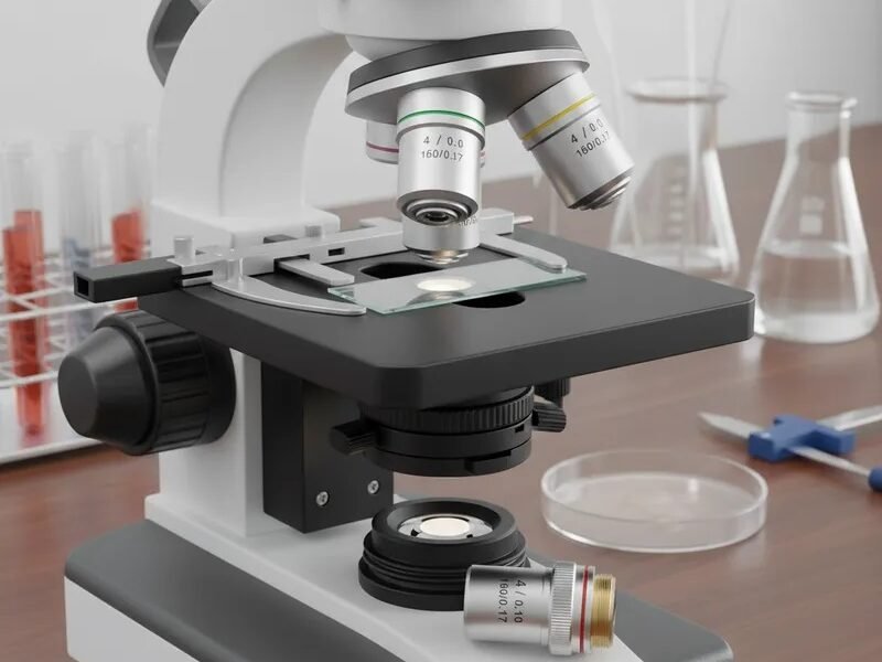 objetivos para microscopios aumentos 4x,10x, 40x y 100x