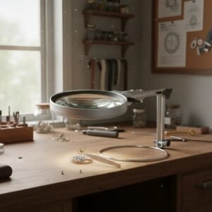 lupa con 2 aumentos + luz led cod830242