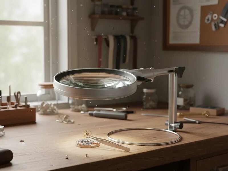 lupa con 2 aumentos + luz led cod830242