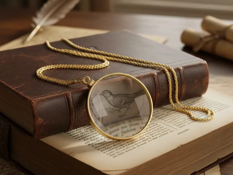 lupa con cadena cod2015