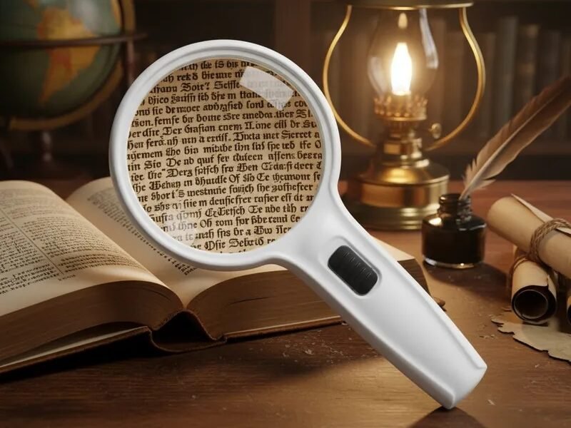 lupa con luz led 10x codth7016