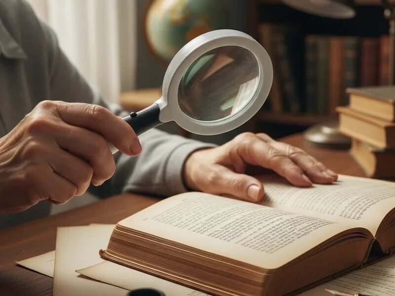 lupa con luz led 3x codmg603