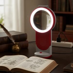 lupa de mano y mesa con luz usb codth7022