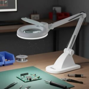 lupa de mesa con luz 3x/8x cod201t lupa de mesa con luz 3x/8x cod201t