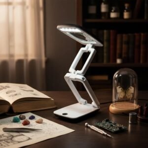 lupa de mesa plegable con luz codth7021