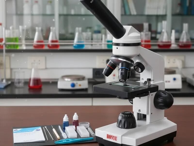 microscopio con kits de accesorios codstu01116j