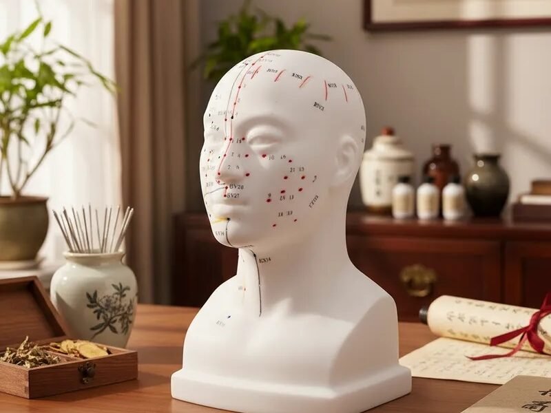 cabeza acupuntura, para enseñanza codj3c519507