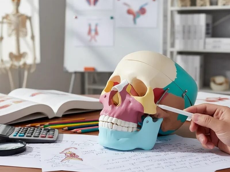 cráneo color, para enseñanza codj3c119104c