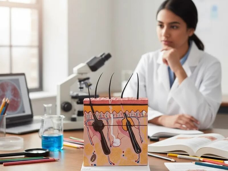 piel folículo, para enseñanza, codj3c3193133