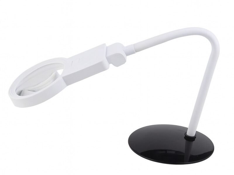 lupa con base y luz led 3x/4.5x cod7028