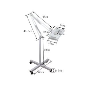 lupa pie 5x luz led codlt86f35led