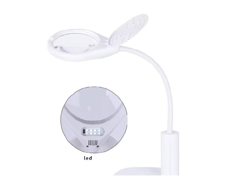 lupa led con pie y morsa codtj108c