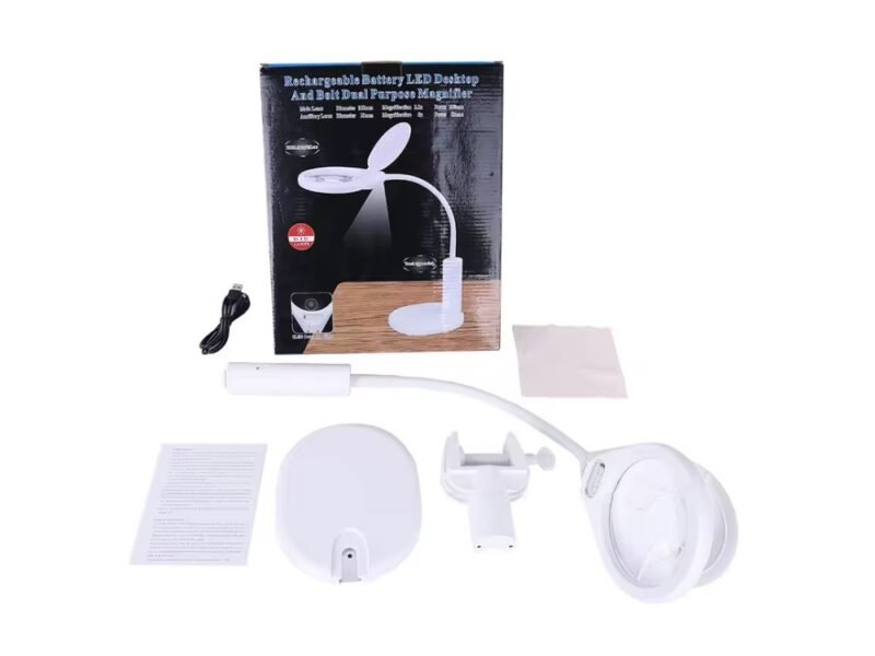 lupa led con pie y morsa codtj108c