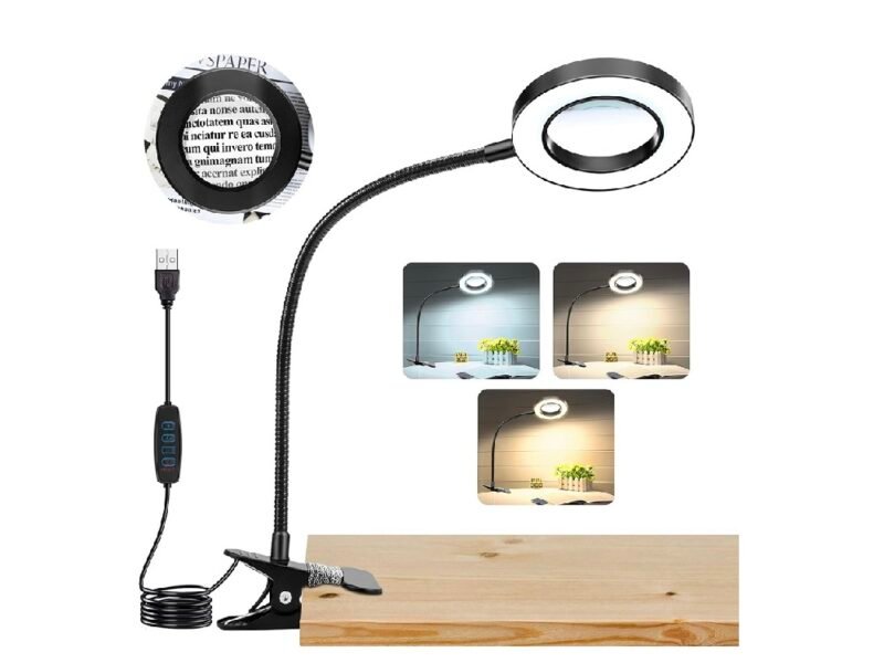 lupa clip con led codnss1bbk9