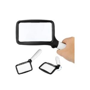 lupa rectangular con luz led 3x cod10863