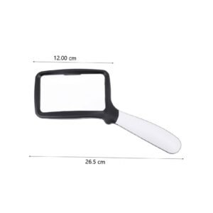 lupa rectangular con luz led 3x cod10863