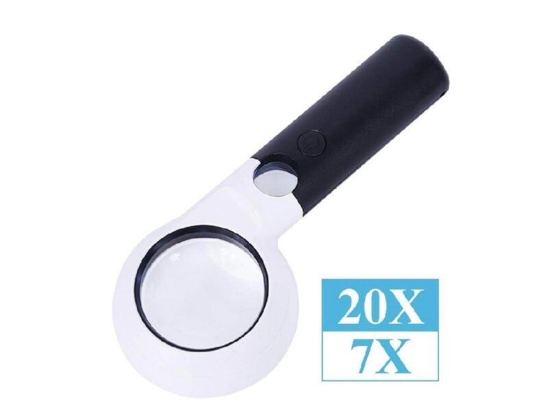 lupa con led 7x y 20x codch558l