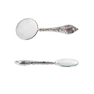 lupa metálica gris de aumento 5x lupa metálica gris de aumento 5x