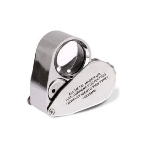 lupa joyero 40x luz led y uv mod9890