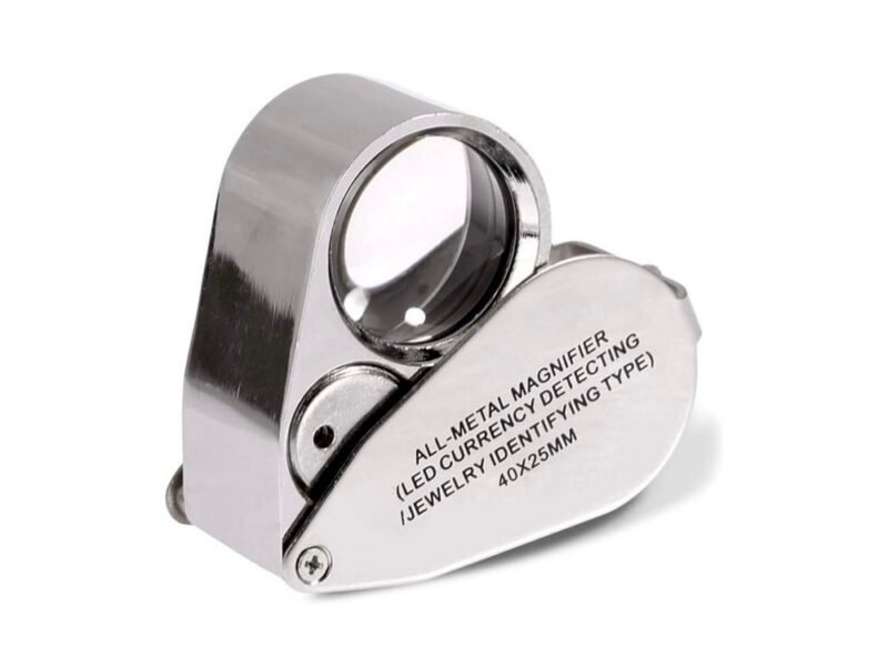 lupa joyero 40x luz led y uv mod9890