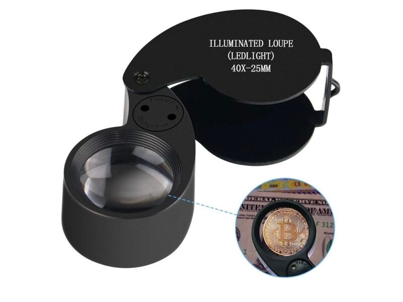 Lupa Joyero 40x con luz Led Cod21011a lupa joyero 40x con luz led cod21011a