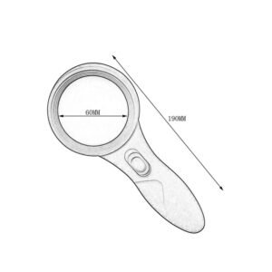 lupa con 6 led de 4x cod600559