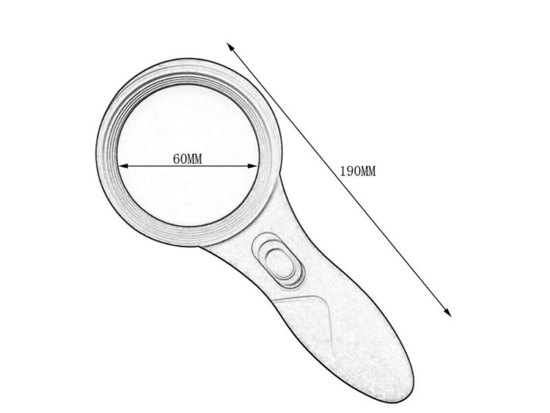 lupa con 6 led de 4x cod600559