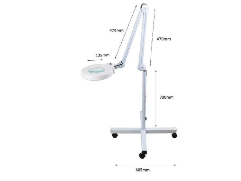 lupa pie 6x con luz led codlt86e6led