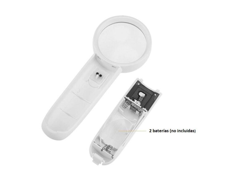 lupa con luz led 5x cod6b