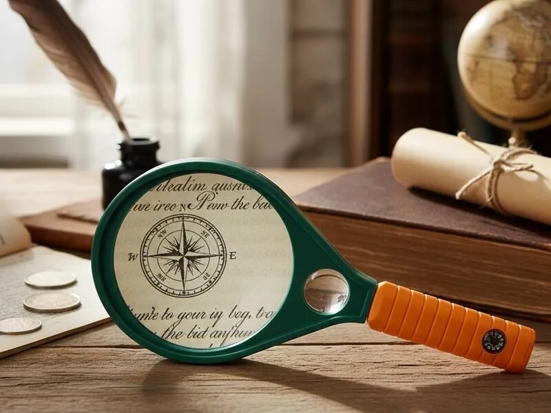 lupa 4x + lente 6x y brújula cod89077