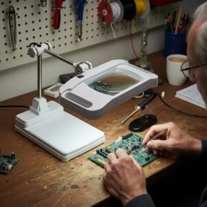 lupa 5x luz led codlt86h5led