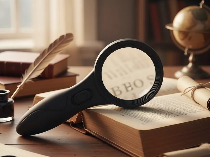 lupa con 6 led de 4x cod600559