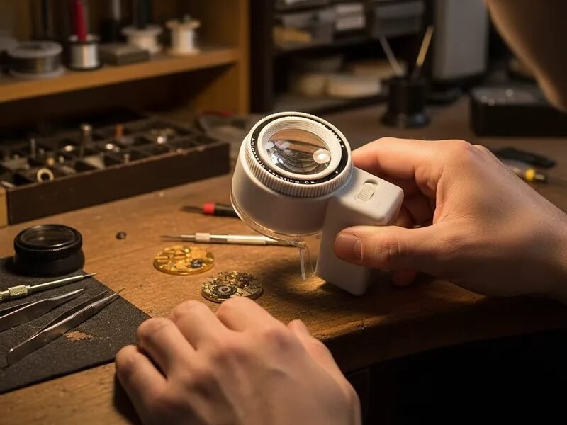 lupa copa con luz 8x cod131002