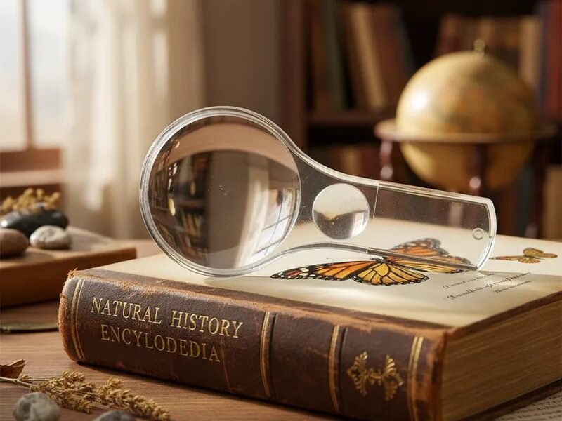 lupa de acrílico 5x + bifocal 10x cod88073