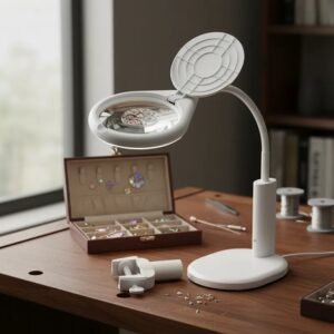 lupa led con pie y morsa codtj108c