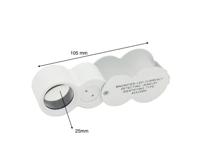 lupa joyero 40x con luz y uv cod9888