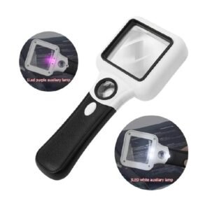 lupa de mano led 5x y 45x cod6018